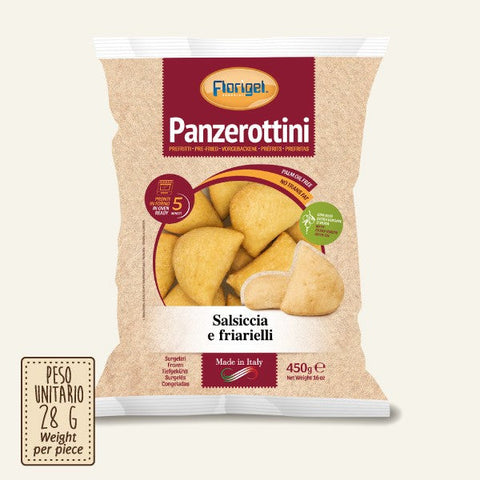 PANZEROTTINI SALSICCIA E FRIARIELLI  -  PZ4 X 900GR