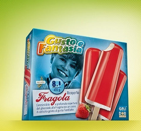 STECCHI RICOPERTI ALLA FRAGOLA  -  PZ6 X 480GR