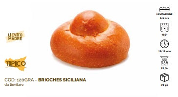 BRIOCHE SICILIANA CON LIEVITO MADRE  -  PZ30 X 100GR