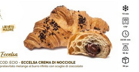 CORNETTO ALLA CREMA DI NOCCIOLE  -  PZ50 X 95GR